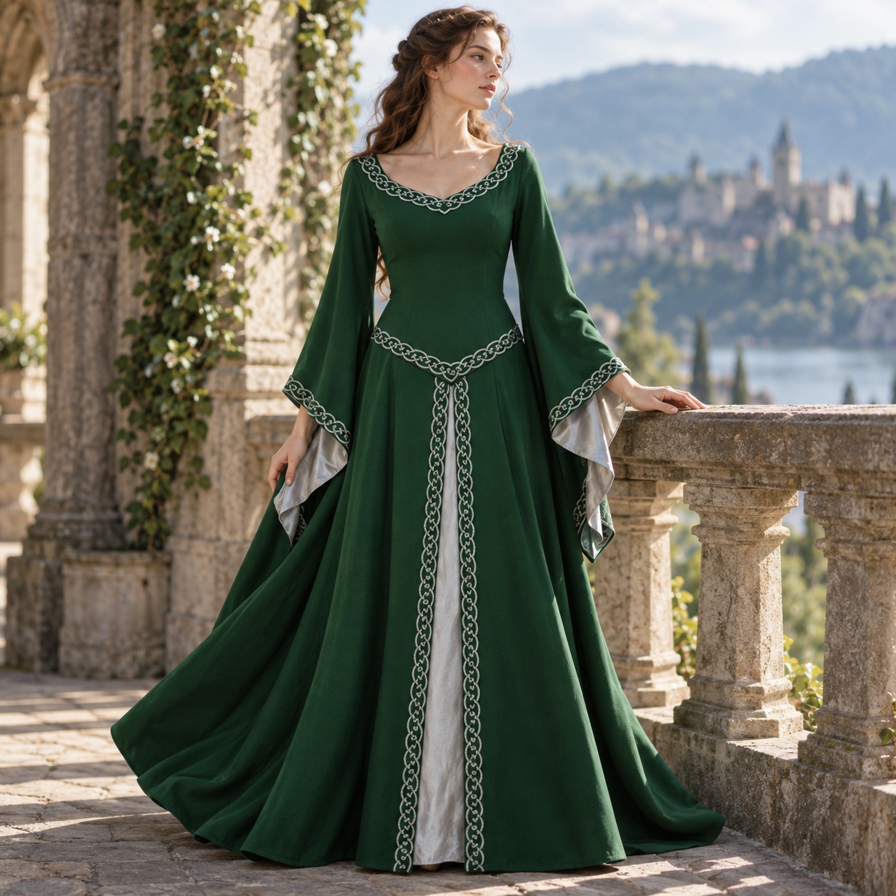 Skirts - Abito retrò a maniche lunghe, con