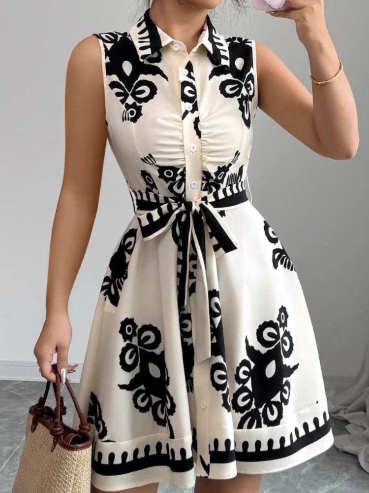 Abito casual estivo di nuova m - French Vintage Floral Midi Dress recensione e prezzo