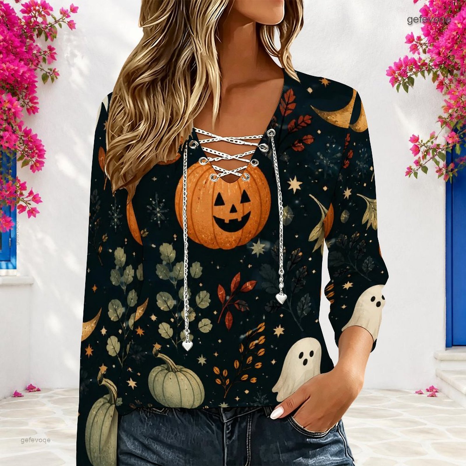 Top da donna con scollo a V e  - Blouses recensione e prezzo