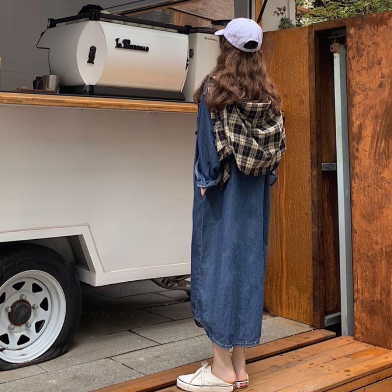 Nuovo Abito Camicia in Denim d - Korean Style A Line Shirt Dress recensione e prezzo