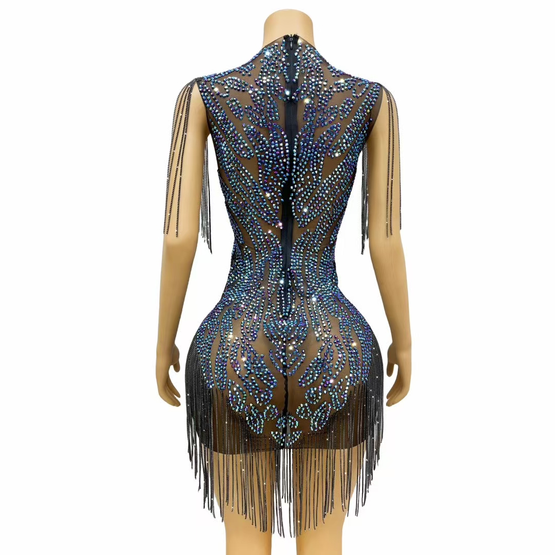Elegante Abito da Sera di Luss - Sparkly Rhinestone Club Party Dress recensione e prezzo