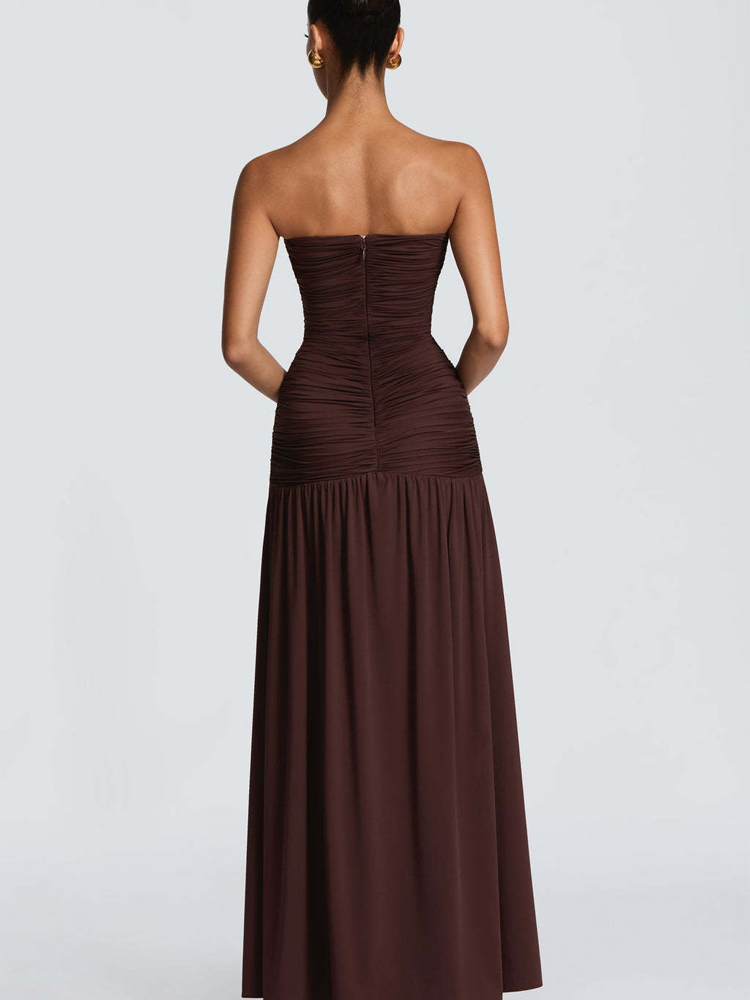 Elegante Abito Lungo da Donna  - Elegant Satin Evening Gown Split recensione e prezzo