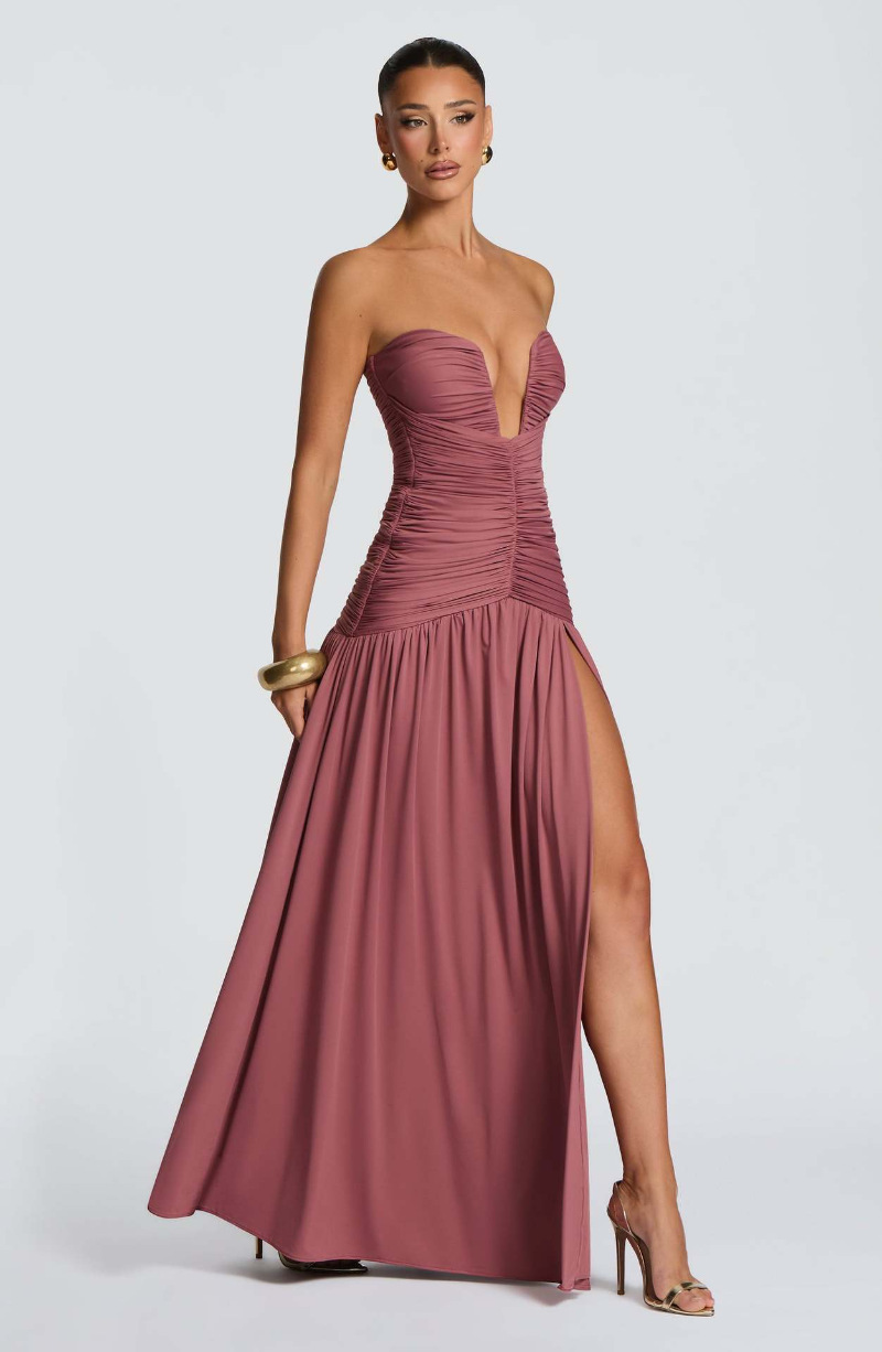 Elegante Abito Lungo da Donna  - Elegant Satin Evening Gown Split recensione e prezzo